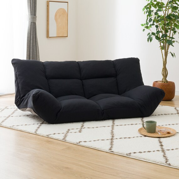 カジュアルソファ(CS-N04WN BK) 1枚目画像