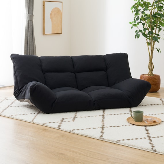 カジュアルソファ(CS-N04WN BK) 1枚目画像