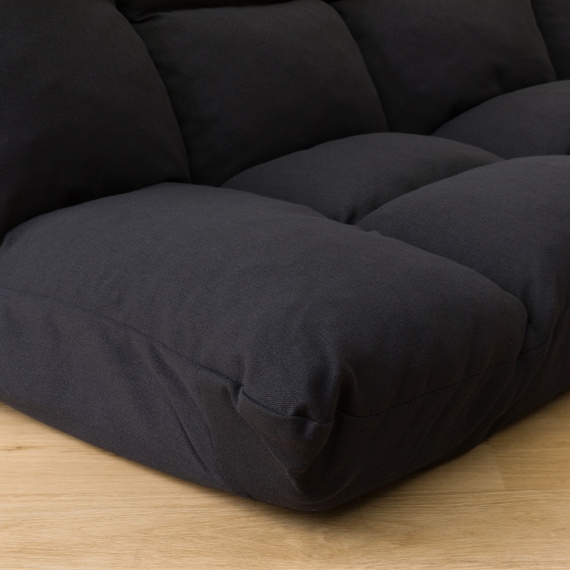 カジュアルソファ(CS-N04WN BK) 15枚目画像