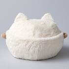 鍋型ペットベッド(アイボリー R40) 8枚目画像