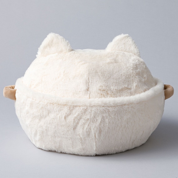 鍋型ペットベッド(アイボリー R40) 8枚目画像