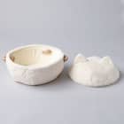 鍋型ペットベッド(アイボリー R40) 9枚目画像