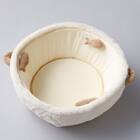 鍋型ペットベッド(アイボリー R40) 10枚目画像