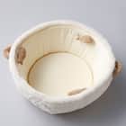 鍋型ペットベッド(アイボリー R40) 10枚目画像