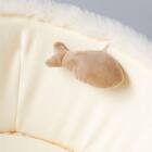 鍋型ペットベッド(アイボリー R40) 12枚目画像