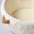 鍋型ペットベッド(アイボリー R40) 13枚目画像