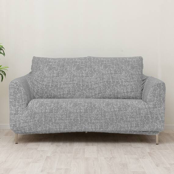 肘付ストレッチソファカバー(SC-A11RS 2P グレー) 6枚目画像