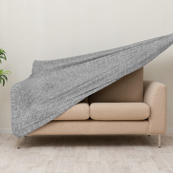 肘付ストレッチソファカバー(SC-A11RS 2P グレー) 7枚目画像