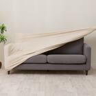 肘付ストレッチソファカバー(SC-A11RS 3PW ベージュ) 7枚目画像