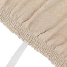 肘付ストレッチソファカバー(SC-A11RS 3PW ベージュ) 9枚目画像