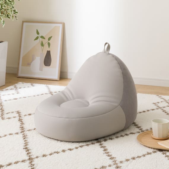 コタツにも使えるコンパクトビーズクッション 1枚目画像