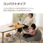 コタツにも使えるコンパクトビーズクッション 4枚目画像