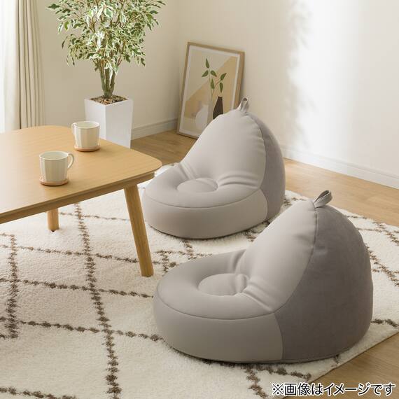 コタツにも使えるコンパクトビーズクッション 3枚目画像