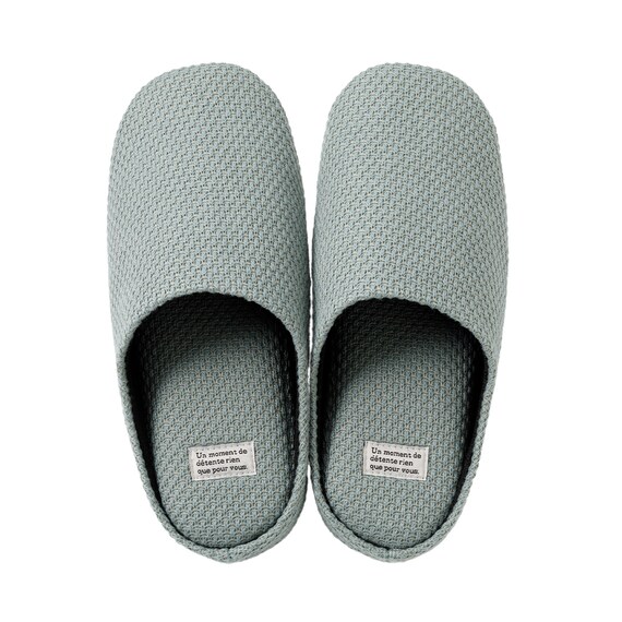 ニット風ルームシューズ(KN2601 グリーン M) 6枚目画像