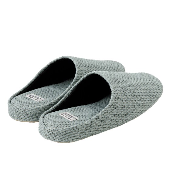 ニット風ルームシューズ(KN2601 グリーン L) 5枚目画像