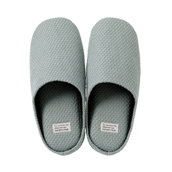 ニット風ルームシューズ(KN2601 グリーン L) 6枚目画像