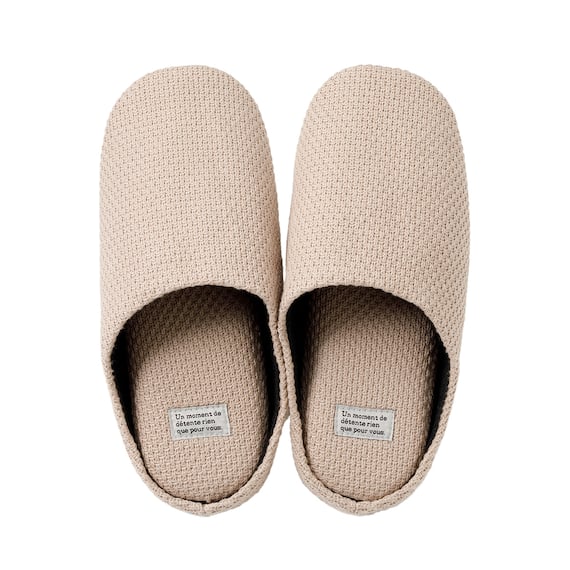 ニット風ルームシューズ(KN2601 ベージュ M) 6枚目画像