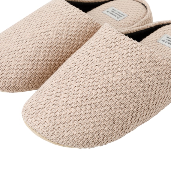 ニット風ルームシューズ(KN2601 ベージュ L) 3枚目画像