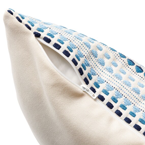 クッションカバー(ドット BL DT2601 45×45cm) 5枚目画像