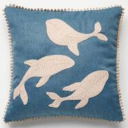 クッションカバー(クジラ WH2601 45×45cm)