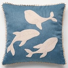 クッションカバー(クジラ WH2601 45×45cm) 1枚目画像