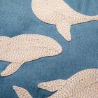 クッションカバー(クジラ WH2601 45×45cm) 4枚目画像