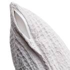 クッションカバー(ワッフル LGY WF2601 45×45cm) 5枚目画像