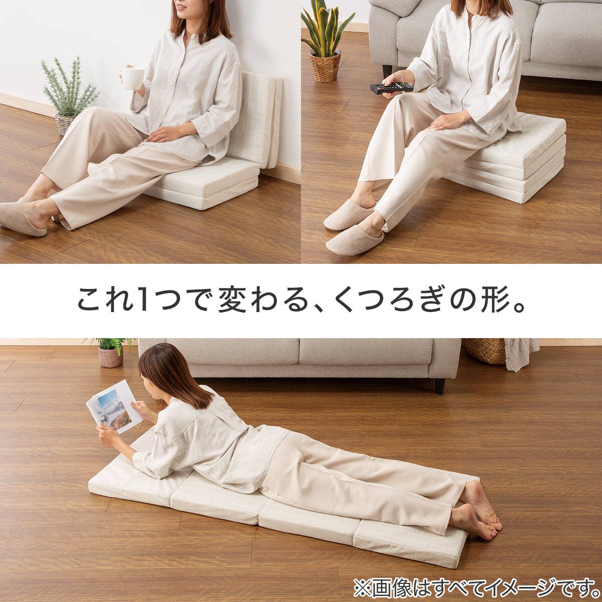 4つ折りフロアクッション(LN2601) | ニトリネット【公式】 家具