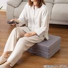 4つ折りフロアクッション(Nクール極冷26 グレー) 4枚目画像