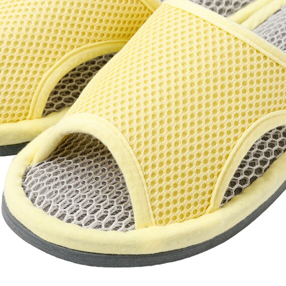 スリッパ メッシュ(ME2601イエロー L) 2枚目画像