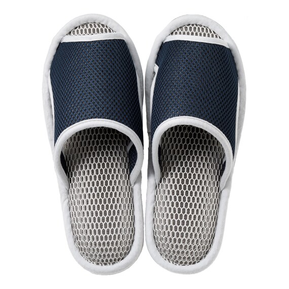 スリッパ メッシュ(ME2601ネイビー L) 5枚目画像