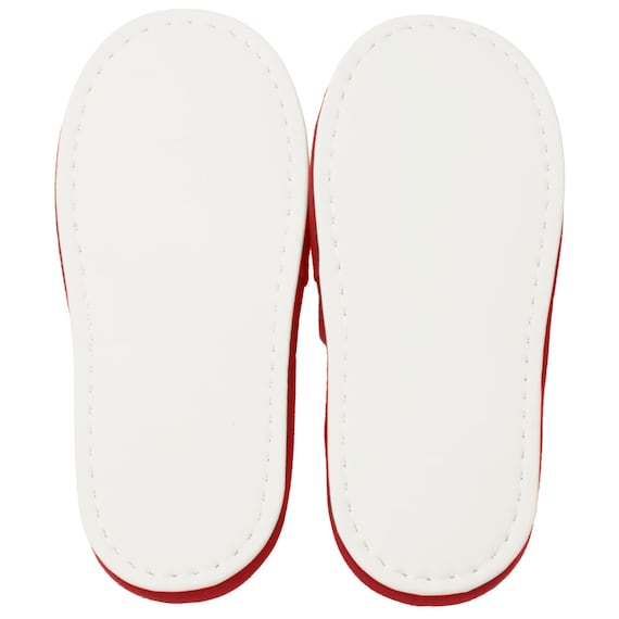 スリッパ(MYリボタンRB003 レッド F) 4枚目画像