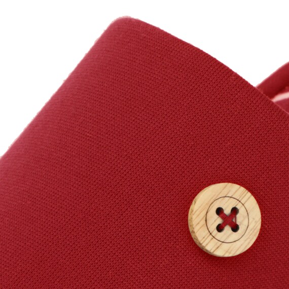 スリッパ(MYリボタンRB003 レッド F) 6枚目画像