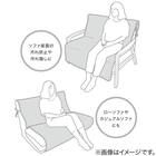 肘無しソファパッド(NA2606LGY 2人掛け用) 3枚目画像