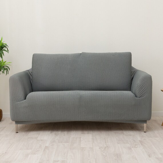 ストレッチソファカバー(Nクール NC2604 グレー 2P) 10枚目画像