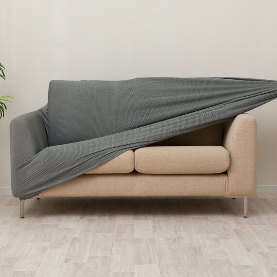 ストレッチソファカバー(Nクール NC2604 グレー 2P) 11枚目画像