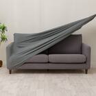 ストレッチソファカバー(Nクール NC2604 グレー 3PW) 10枚目画像