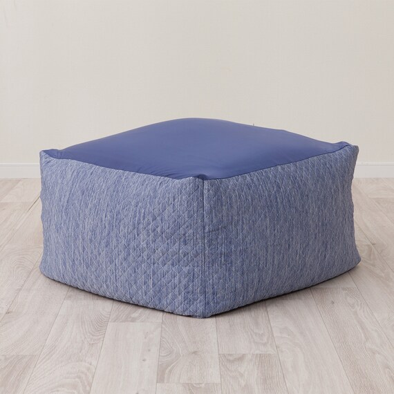 ビーズソファ専用カバー 大サイズ(Nクール ブルー NC2603) 3枚目画像