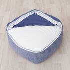 ビーズソファ専用カバー 大サイズ(Nクール ブルー NC2603) 7枚目画像