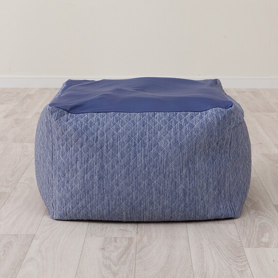 ビーズソファ専用カバー 標準サイズ(Nクール ブルー NC2603) 4枚目画像