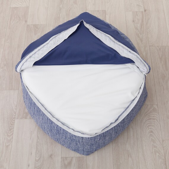 ビーズソファ専用カバー 標準サイズ(Nクール ブルー NC2603) 7枚目画像