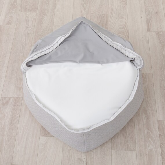 ビーズソファ専用カバー 標準サイズ(Nクール極冷 グレー NCG2608) 7枚目画像