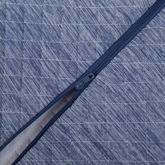 三角ビーズソファ専用カバー(Nクール ブルー NC2603) 7枚目画像