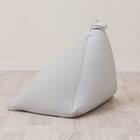 三角ビーズソファ専用カバー(Nクール極冷 グレー NCG2608) 3枚目画像