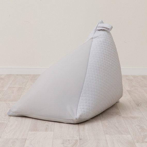 三角ビーズソファ専用カバー(Nクール極冷 グレー NCG2608) 3枚目画像