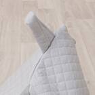 三角ビーズソファ専用カバー(Nクール極冷 グレー NCG2608) 6枚目画像