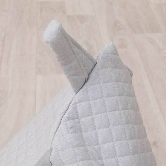 三角ビーズソファ専用カバー(Nクール極冷 グレー NCG2608) 6枚目画像