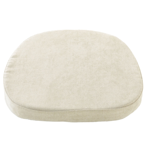 すべりにくいシートクッション(シェニー2 アイボリー) 3枚目画像