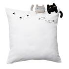 クッションカバー(デコネコ rCy) 1枚目画像