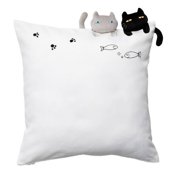 クッションカバー(デコネコ rCy) 1枚目画像